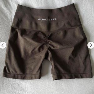 Mocha alphalete amplify shorts size M